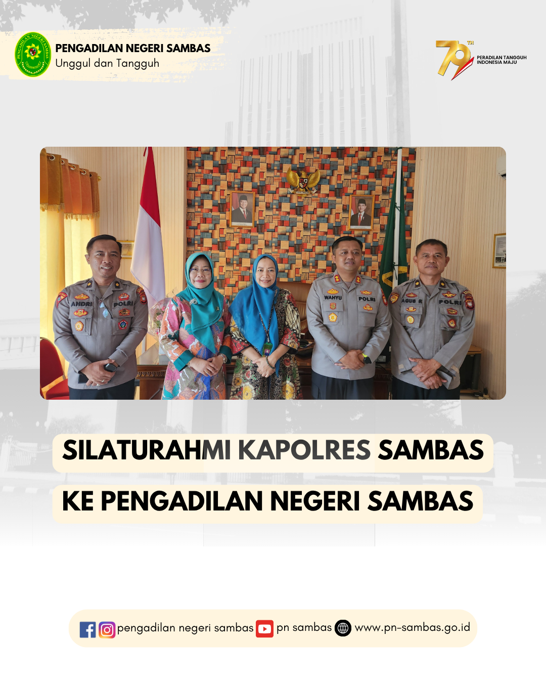 Silaturahmi Kapolres Sambas