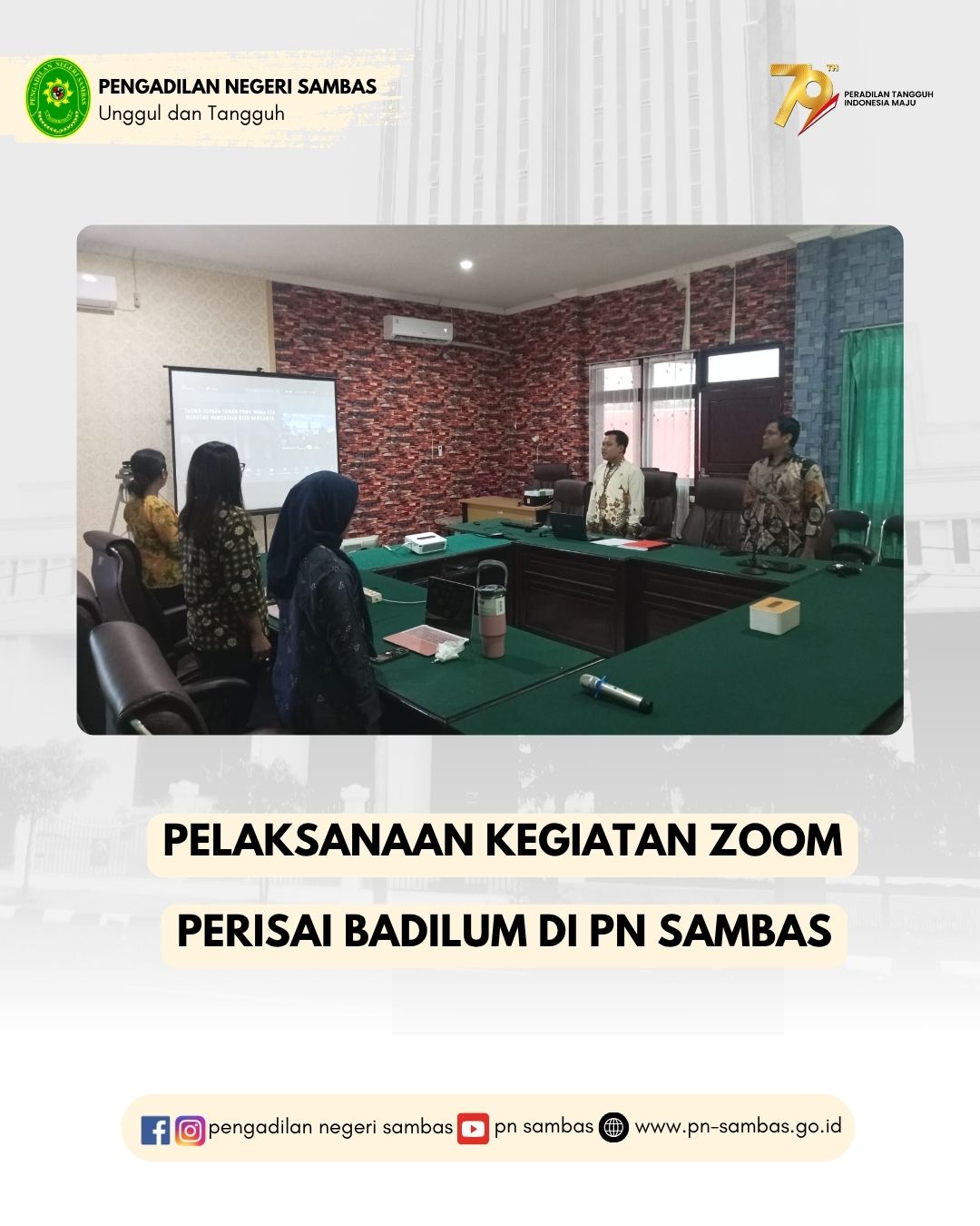 Pelaksanaan Kegiatan Zoom