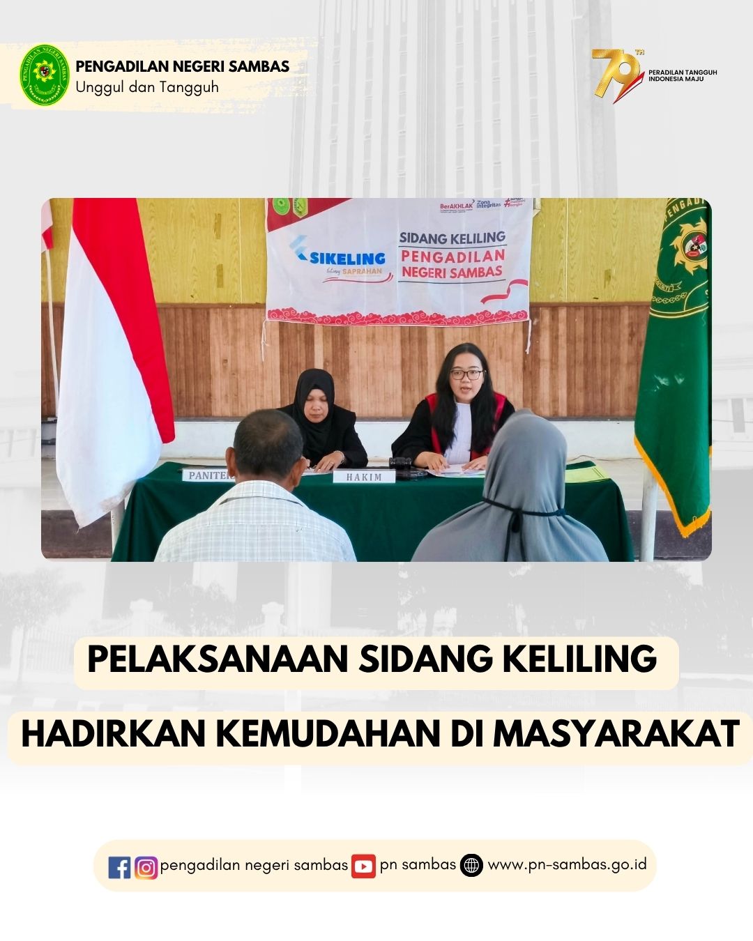 Pelaksanaan Sidang Keliling