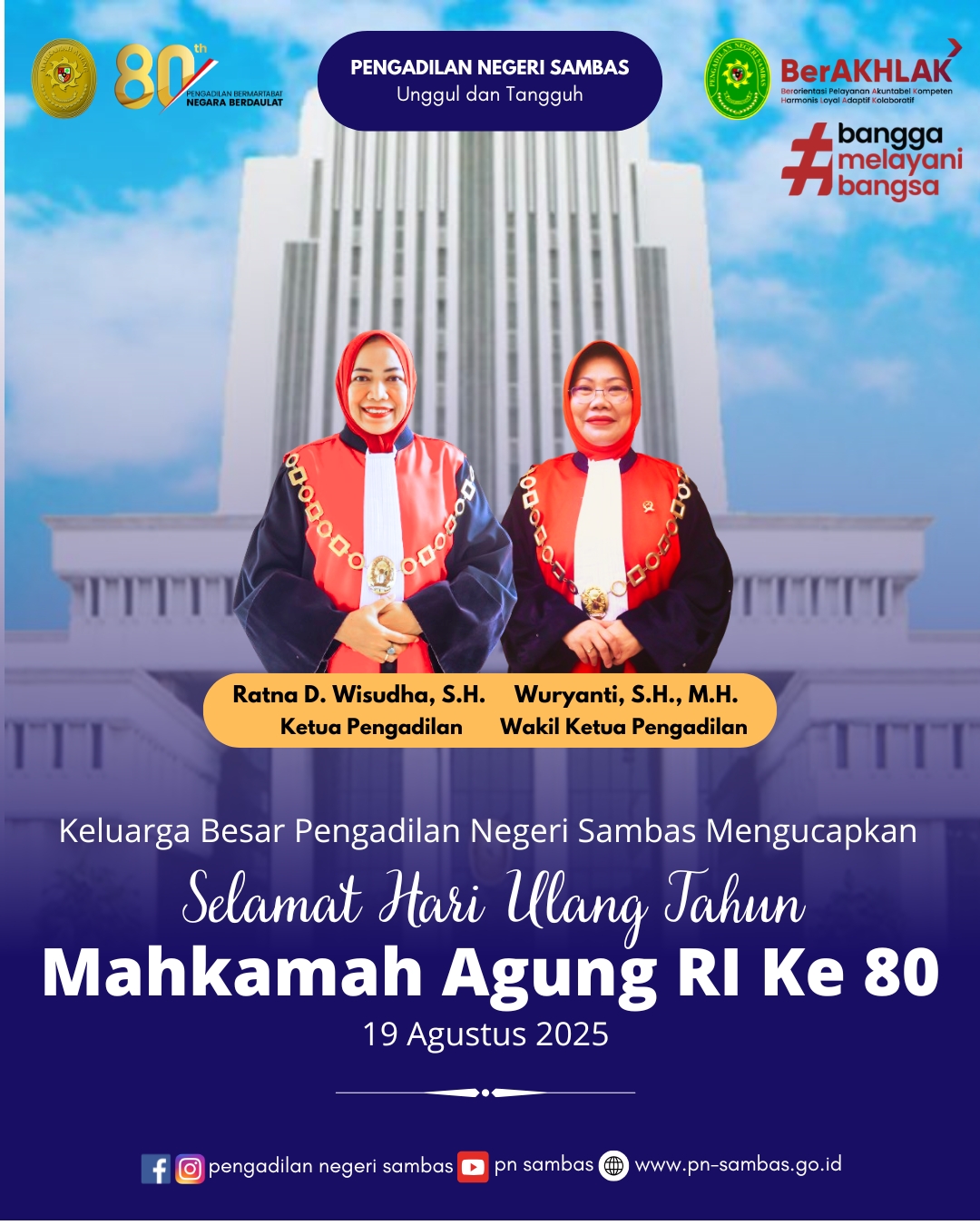 Selamat HUT MA RI ke 80