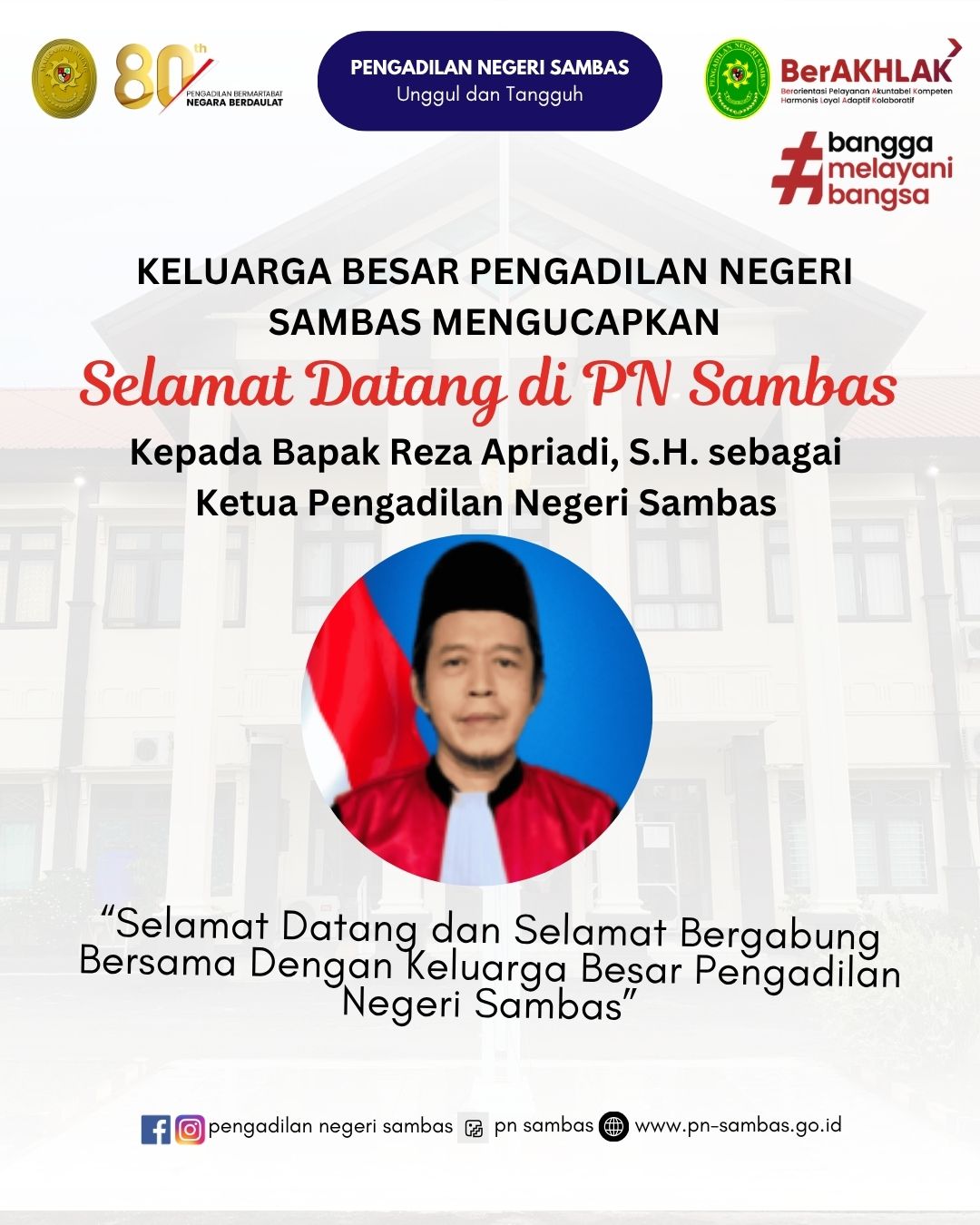 Selamat Datang Bapak Ketua