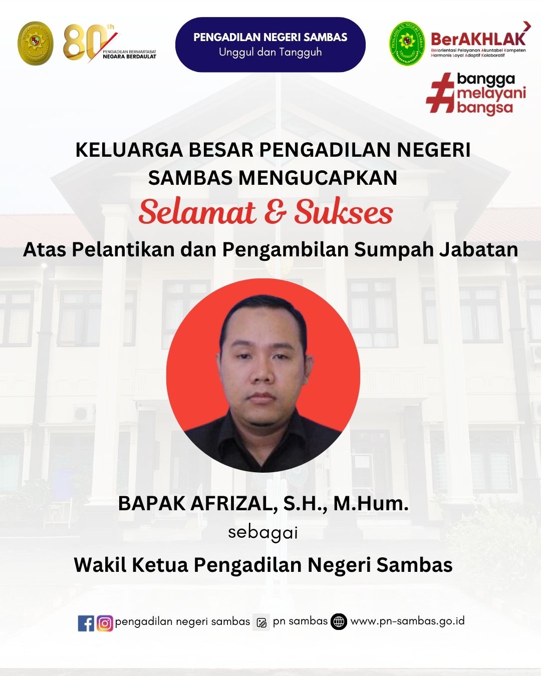 Pelantikan Wakil Ketua Baru