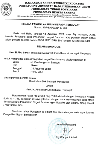 Panggilan Sidang