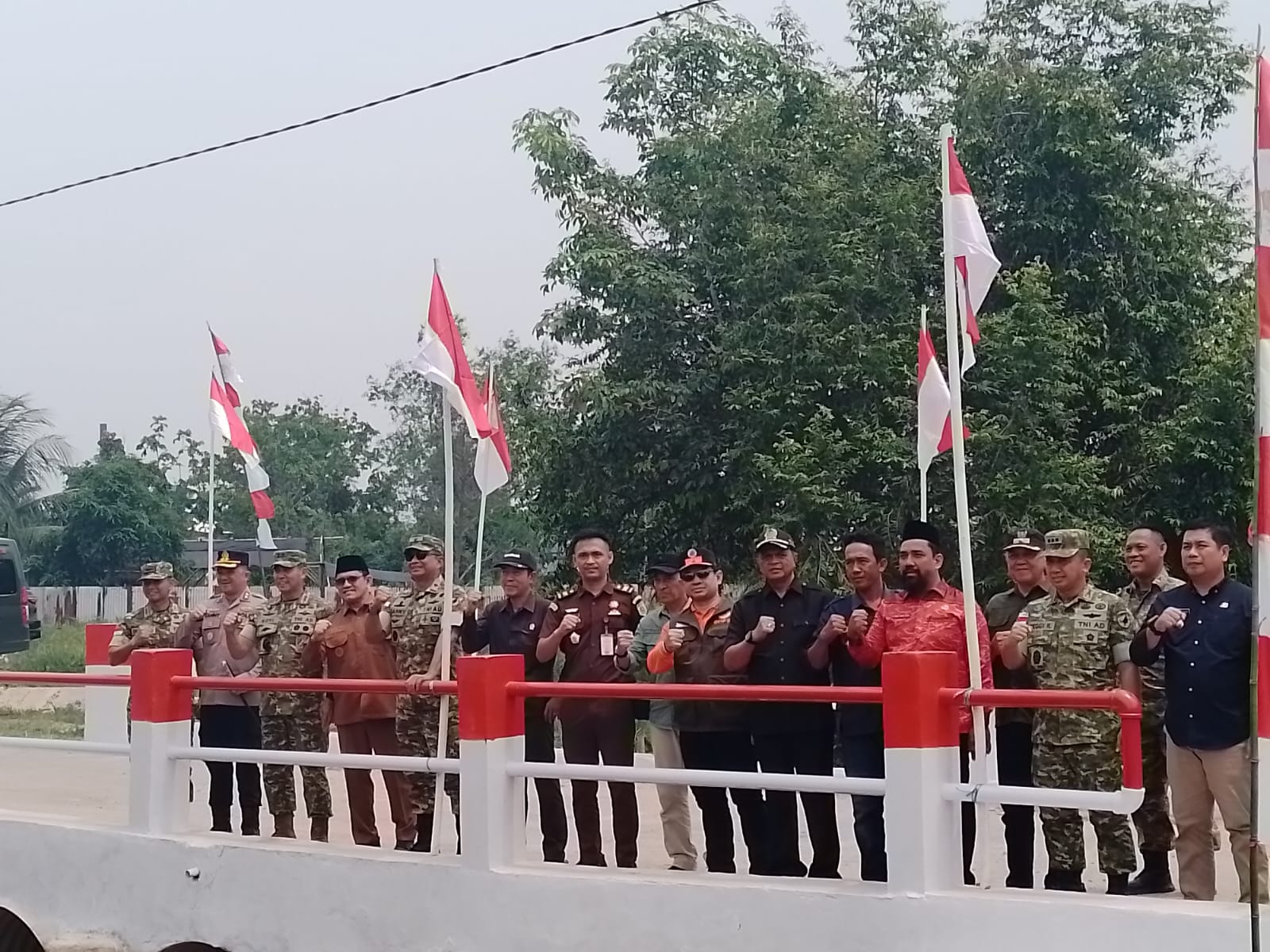 Peresmian Jembatan Garuda dan Titik Air Bersih