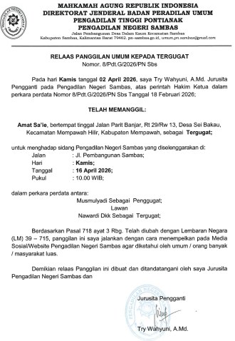 Relaas 4 dan 8 pdt g 2026